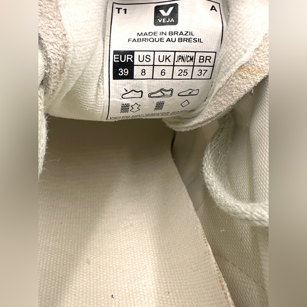 Veja Rio Branco Sneakers white mesh Suede Pierre / Natural Anthropologie 8 - Picture 15 of 16